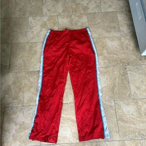 Red Vintage Track Pants